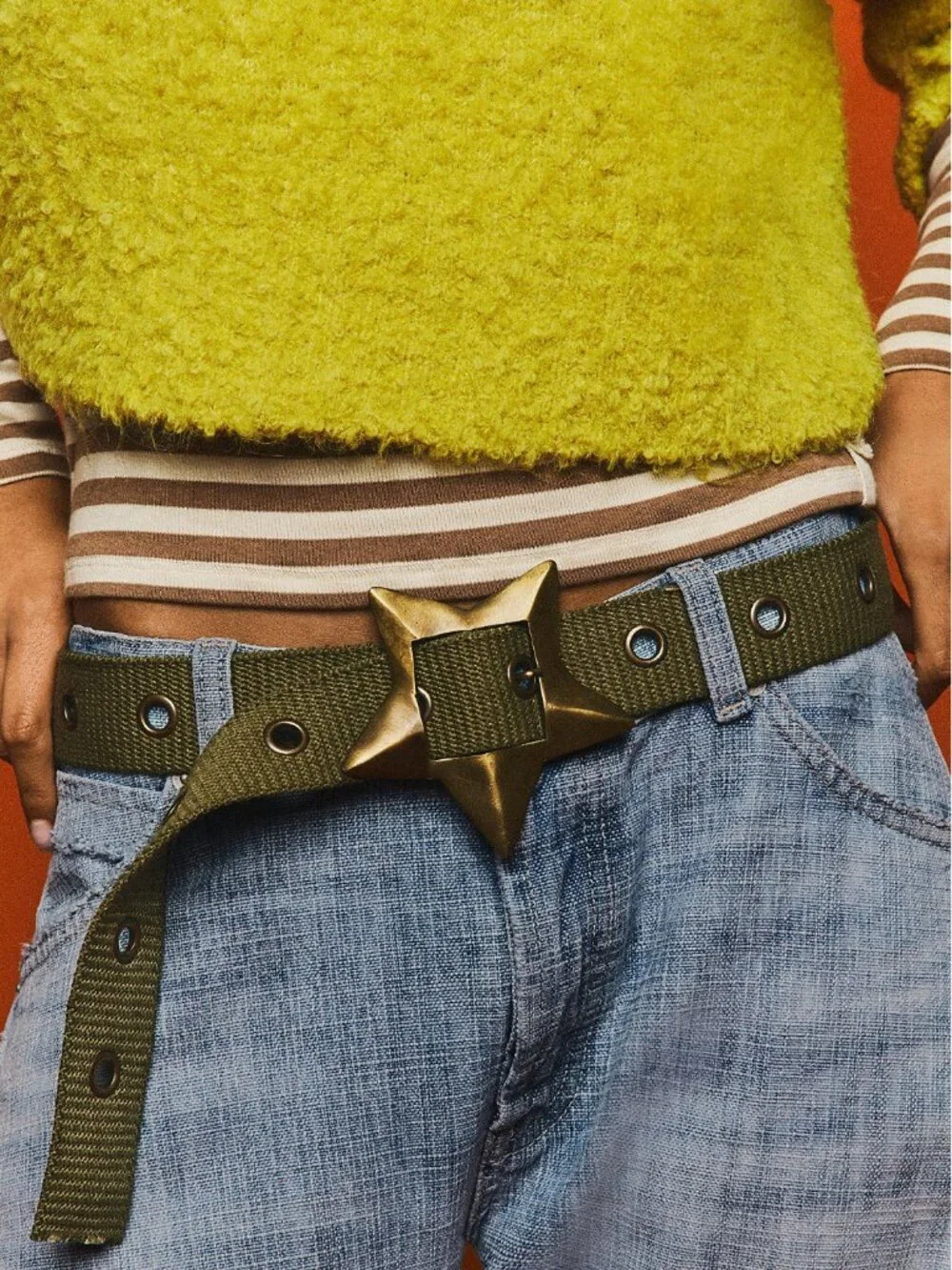 NWT Free People Zoa Hip Belt in Weeping Willow